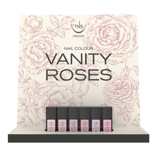 Laqerìs Vanity Roses Nail Polishes and Semipermanent Nail Polishes Display of 18 pieces