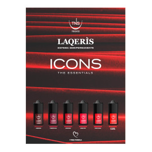 Smalti semipermanenti rossi Laqerìs Icons Espositore da 6 pz