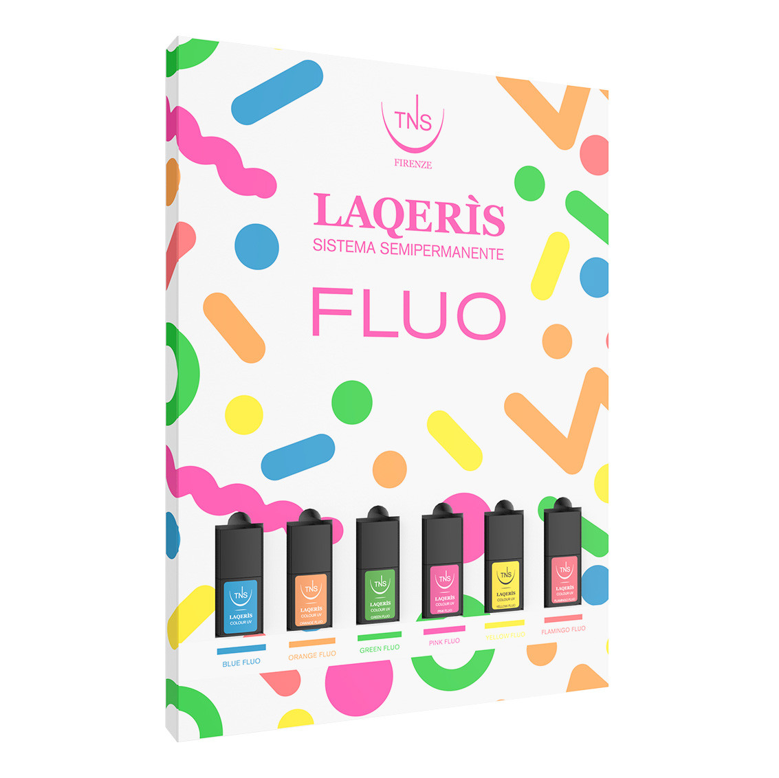 Smalti semipermanenti Fluo Laqerìs Espositore da 6 pz