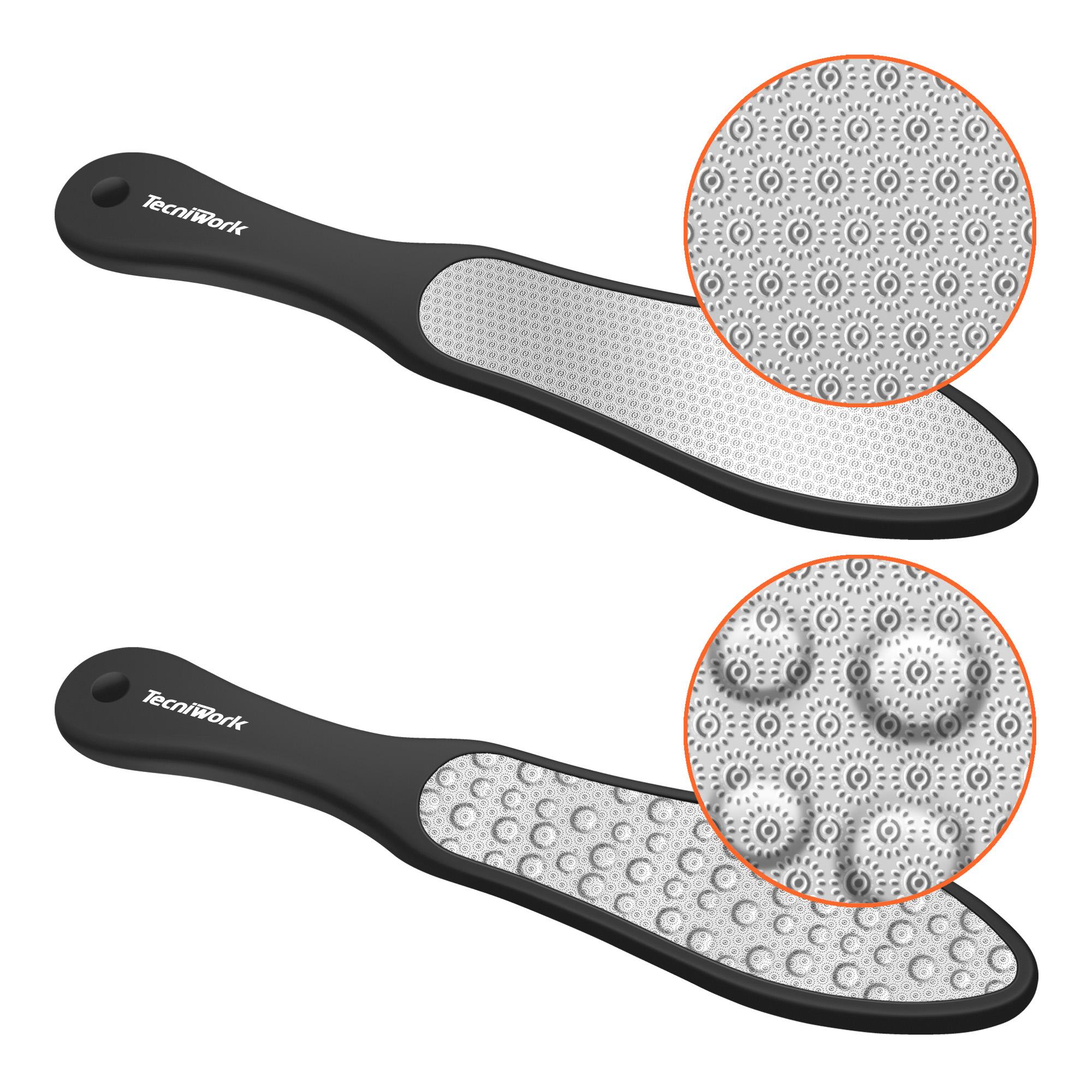 Raspa per piedi Platinum con manico Soft Feeling Espositore da 10 pz con Raspa espositiva