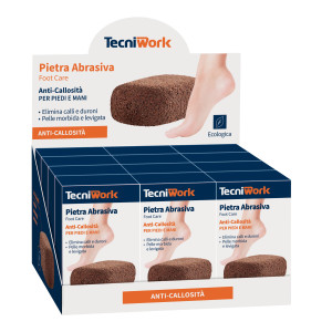 Presentoir pierre abrasive anti-callosite 12 pc