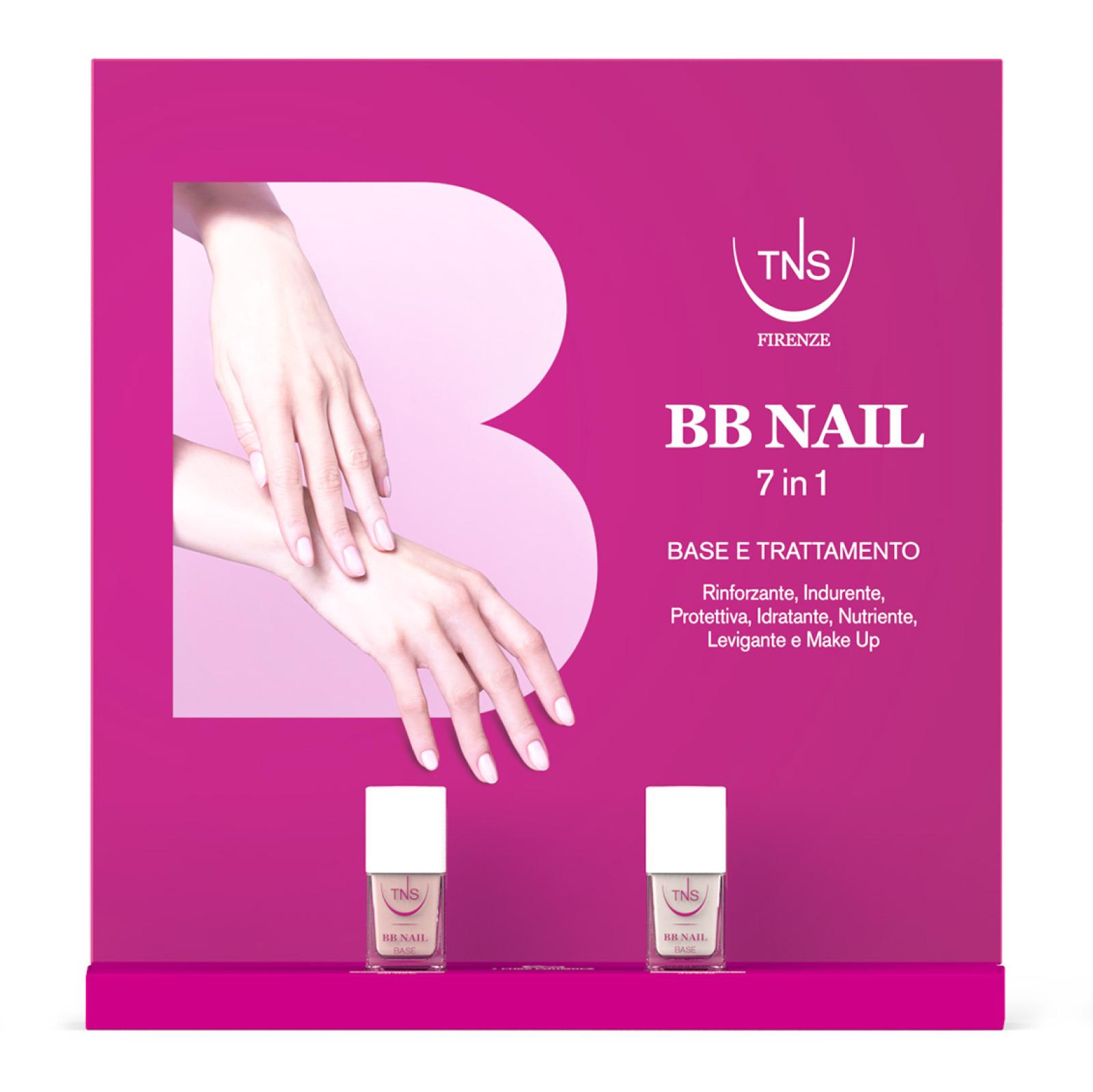 Base pour ongles 7 en 1 BB Nail TNS 10 ml Présentoir de 18 pièces