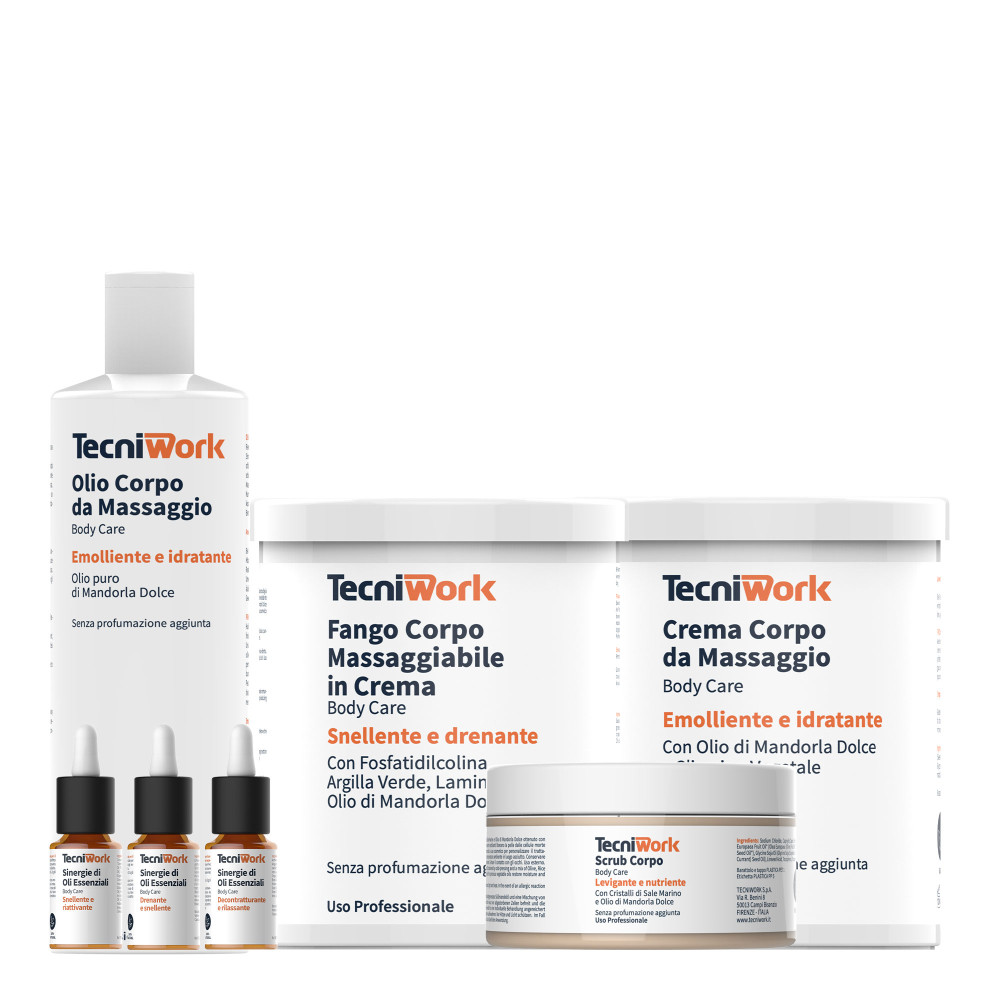 Promozione linea completa prodotti professionali per massaggio corpo 7 pz
