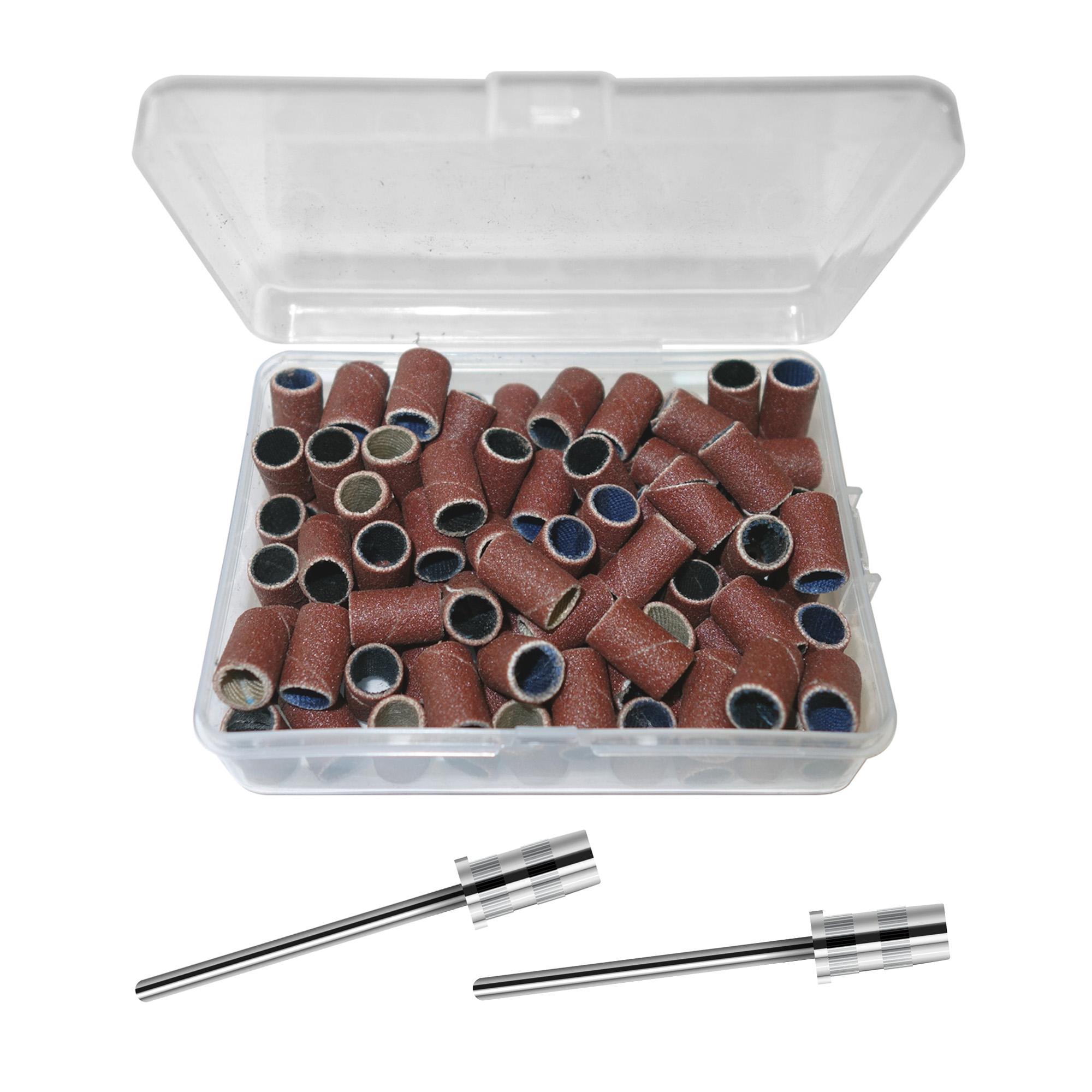 Kit de mandriles y cilindros abrasivos para manicura