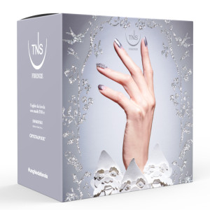 Nailart-Box Swarovski®  Crystalpixie Silber mit Nagellack