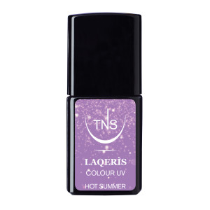 Semi-permanenter Nagellack glitzend fliederfarbe Hot Summer  10 ml Laqerìs TNS