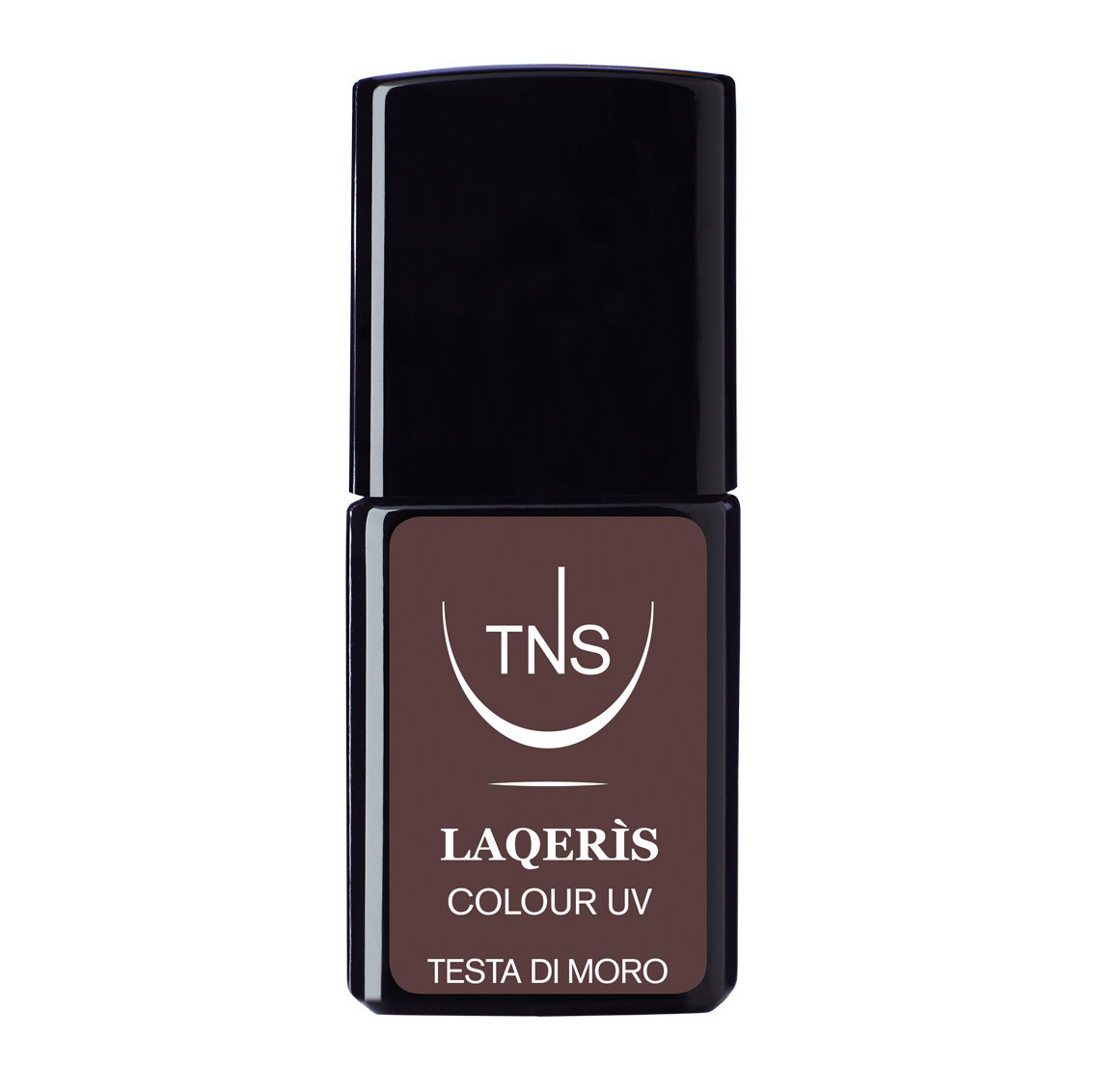 Semi-permanenter Nagellack dunkelbraun Testa di moro 10 ml Laqerìs TNS
