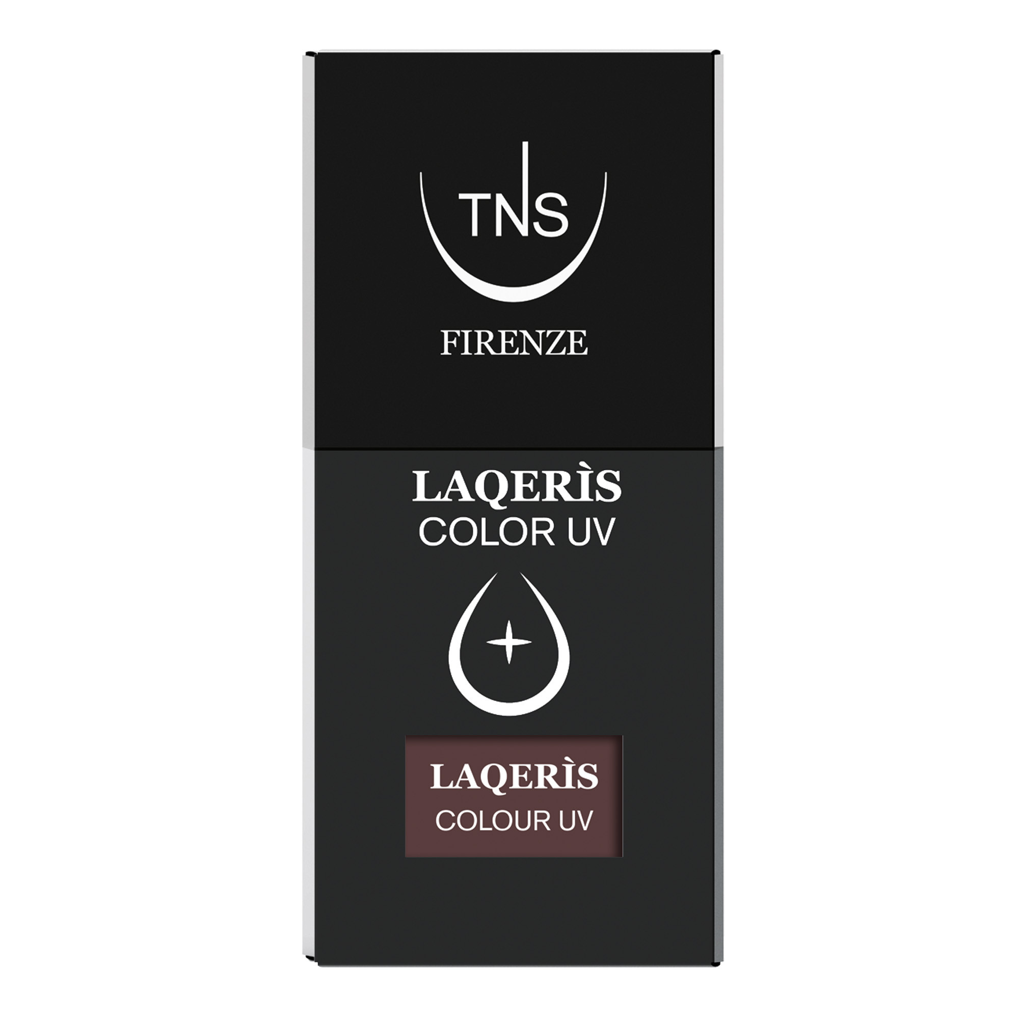 Semi-permanenter Nagellack dunkelbraun Testa di moro 10 ml Laqerìs TNS