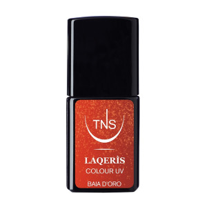 Semipermanenter Nagellack hellorange metallic Baia d