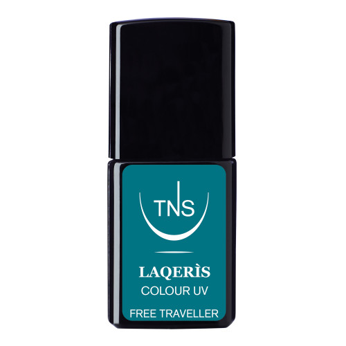 Semi-permanent nail polish Free Traveller emerald green 10 ml Laqerìs TNS