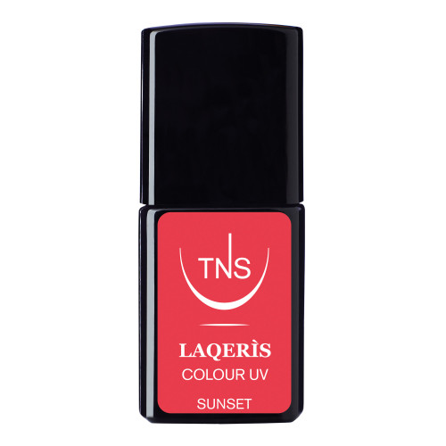 Semi-permanent nail polish Sunset pink orange 10 ml Laqerìs TNS