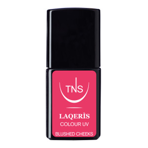 Semi-permanenter Nagellack schwarz kirschrosa Blushed Cheeks 10 ml Laqerìs TNS