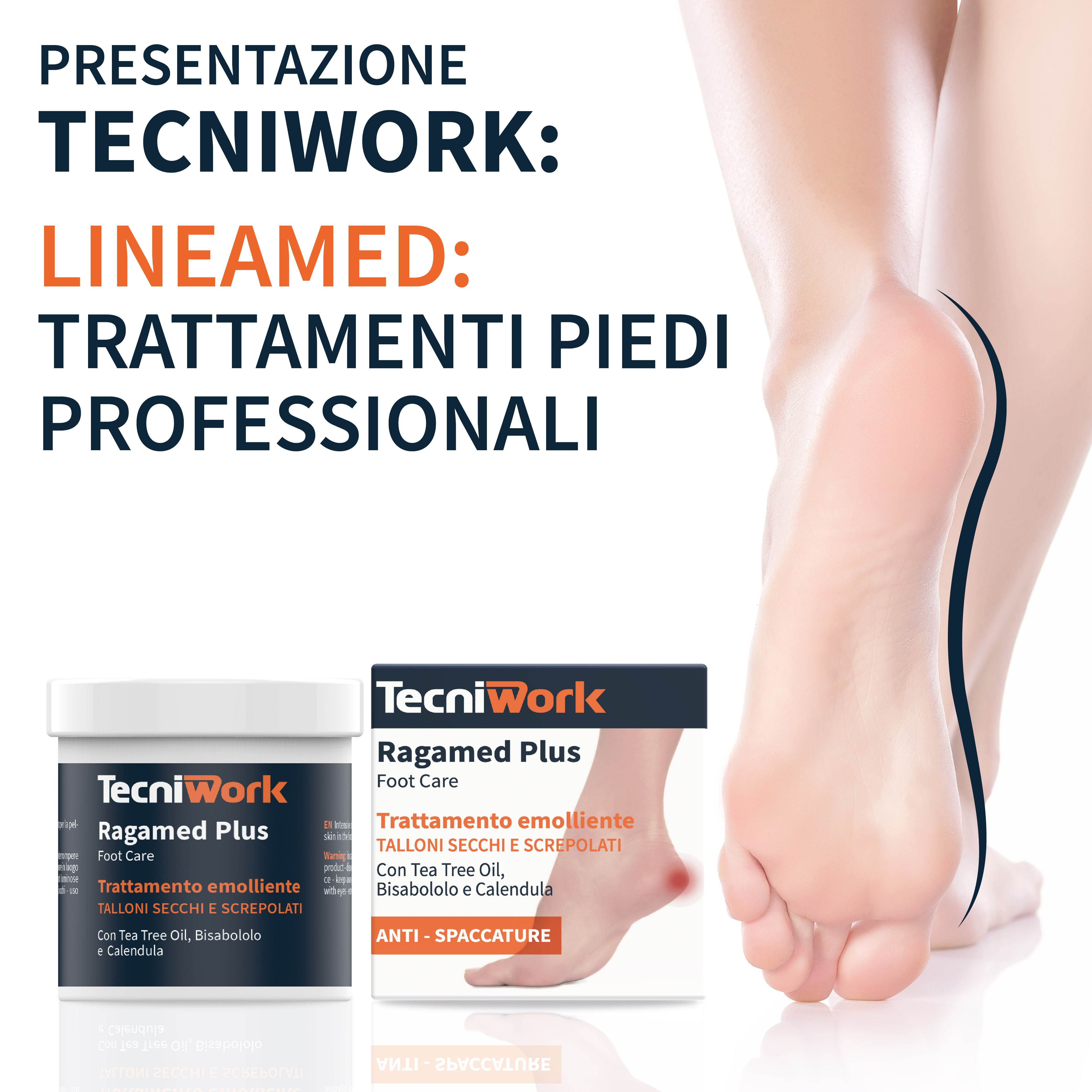 Presentazione Tecniwork: Lineamed trattamenti piedi professionali