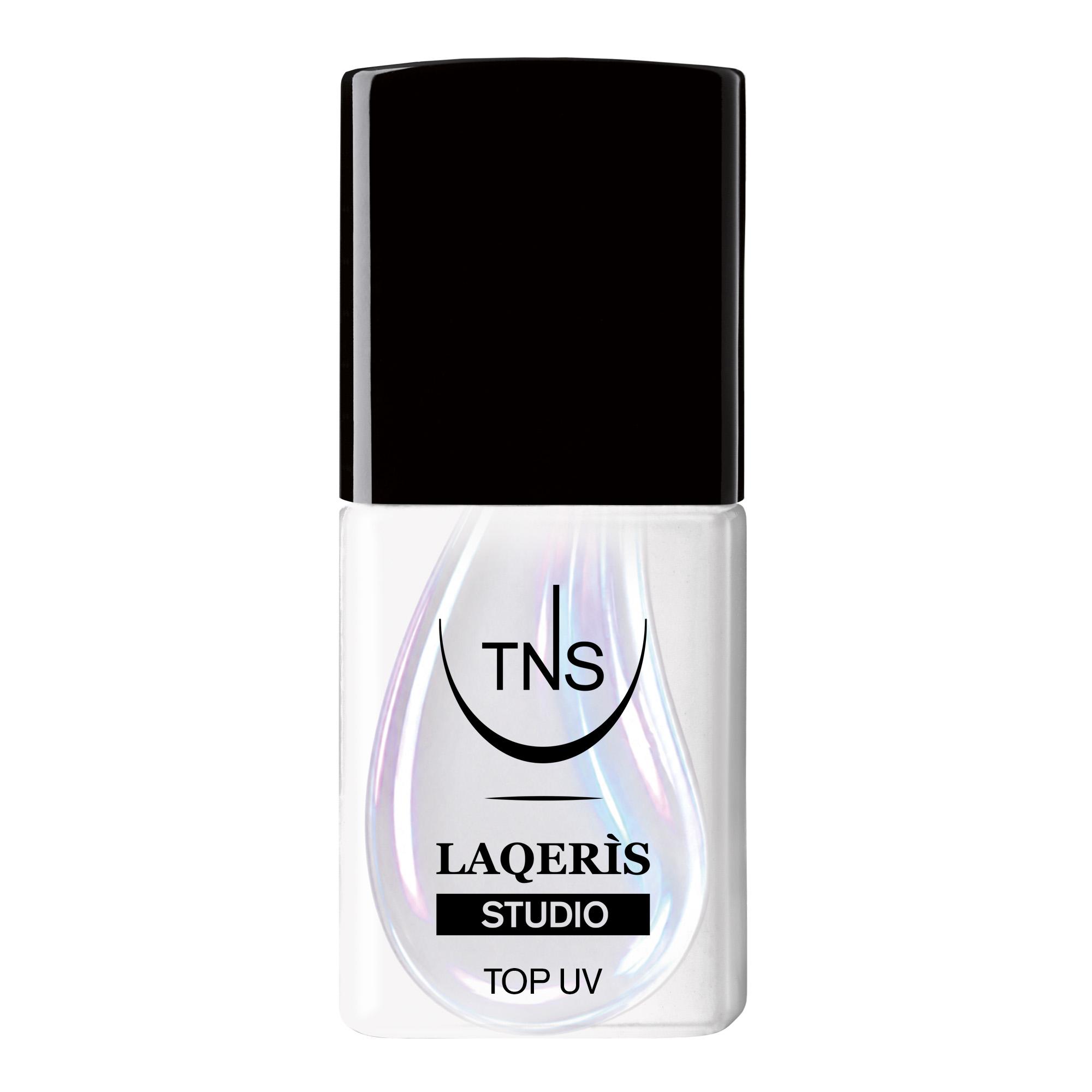 UV-Topcoat „Iridescent Shimmer“ für semipermanenten Nagellack von Laqerìs Studio TNS, 10 ml