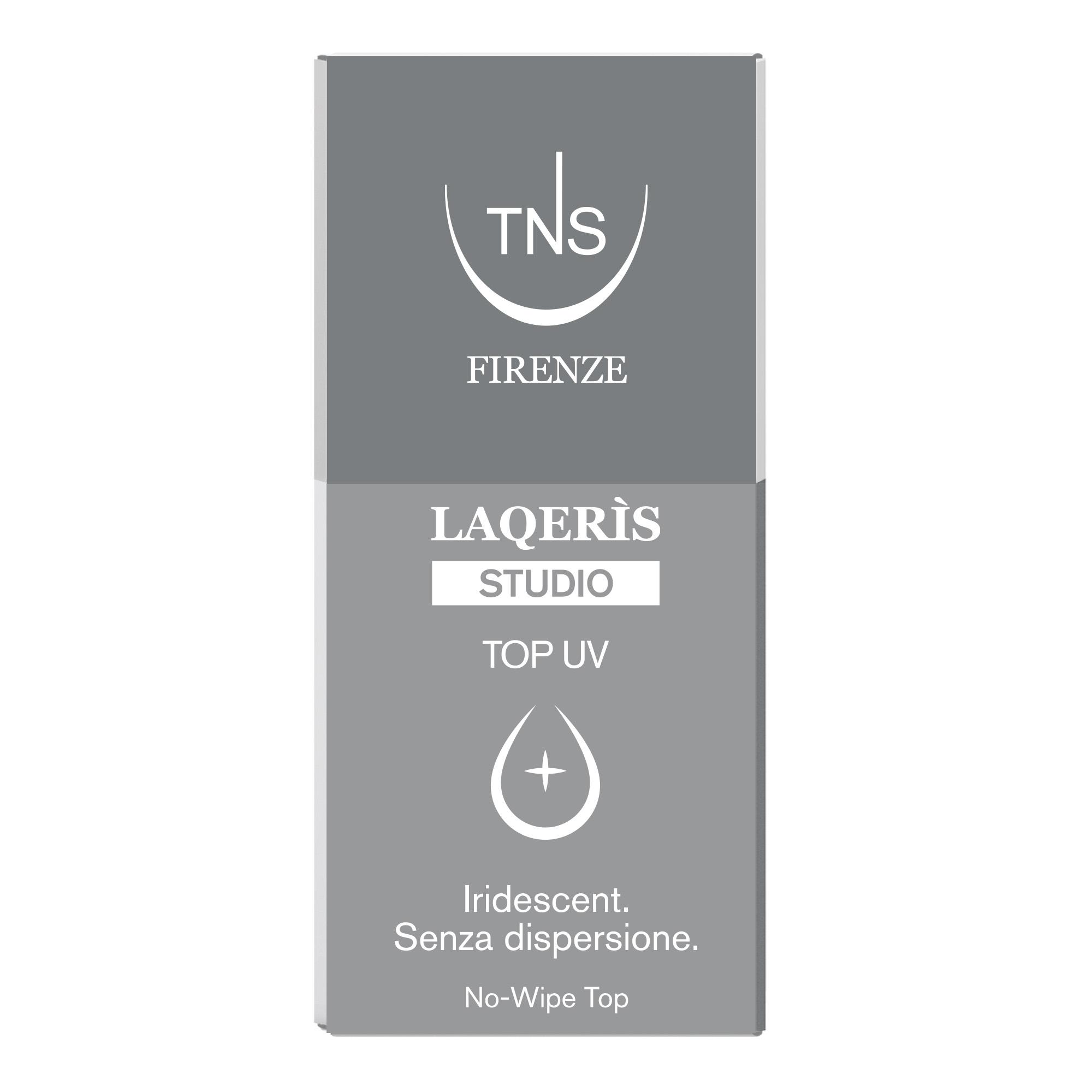 UV-Topcoat „Iridescent Shimmer“ für semipermanenten Nagellack von Laqerìs Studio TNS, 10 ml