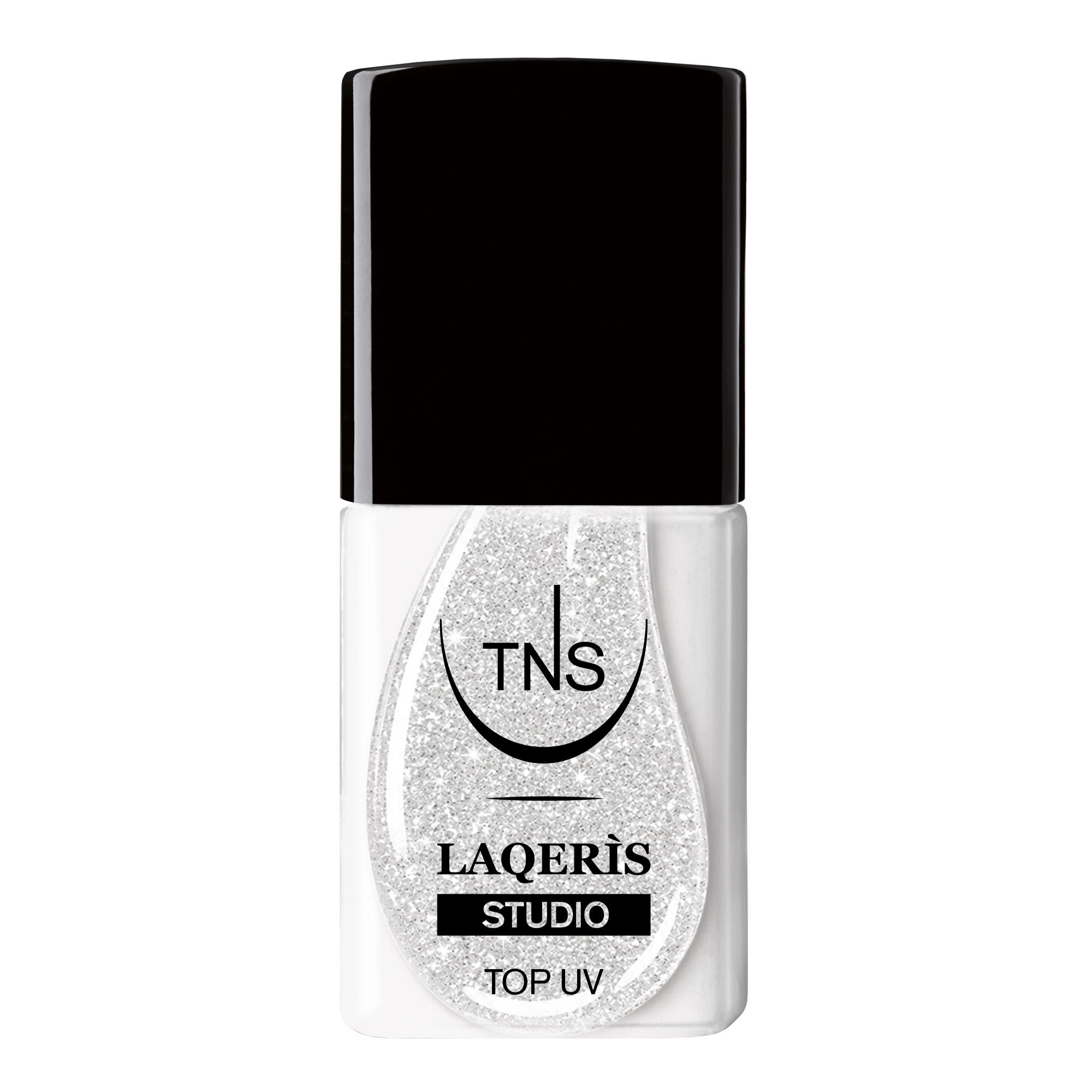 Top Coat UV Silver Shimmer per smalto semipermanente Laqerìs Studio TNS 10 ml