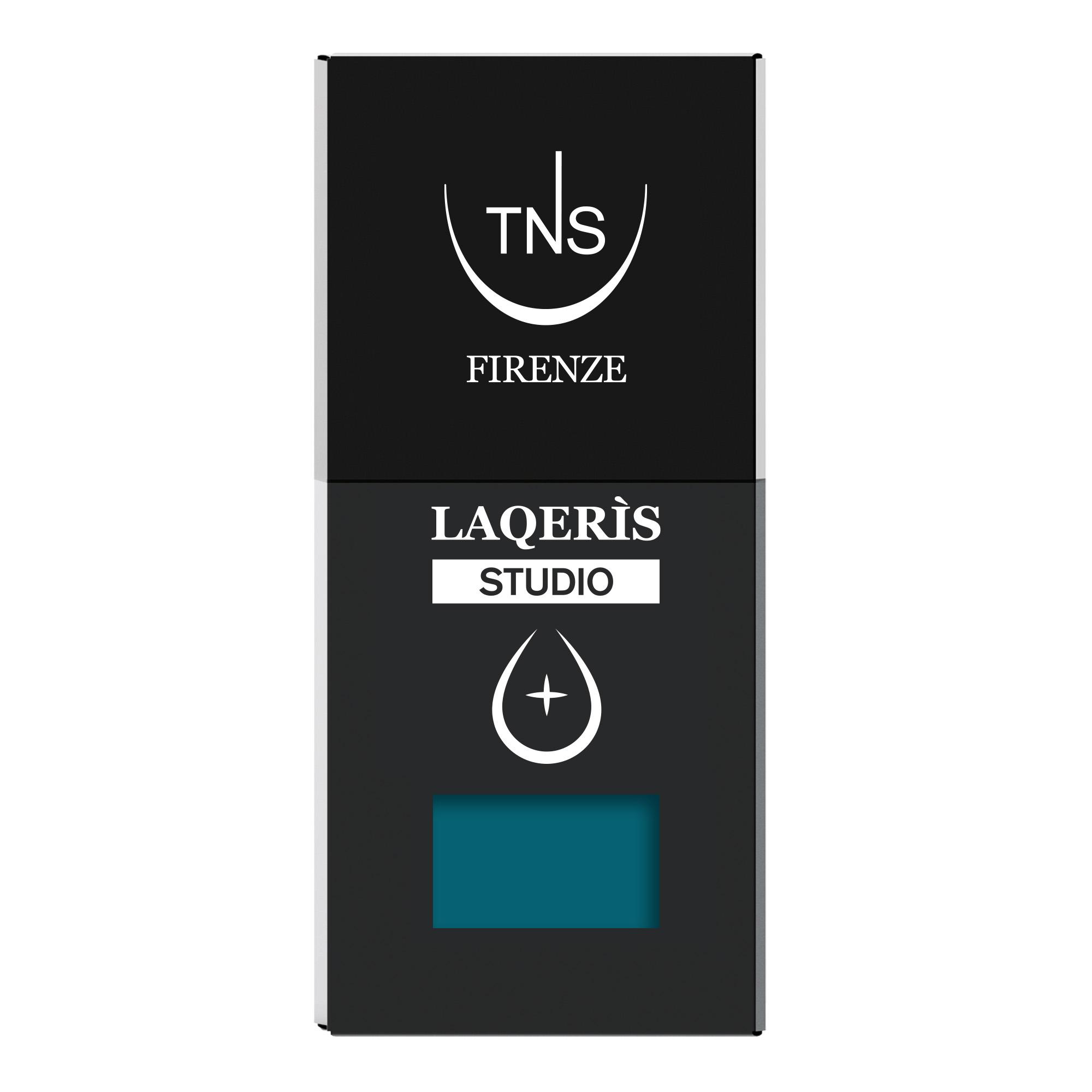 Teal Noir semi-permanent nail polish in teal green by Laqerìs Studio TNS 10 ml