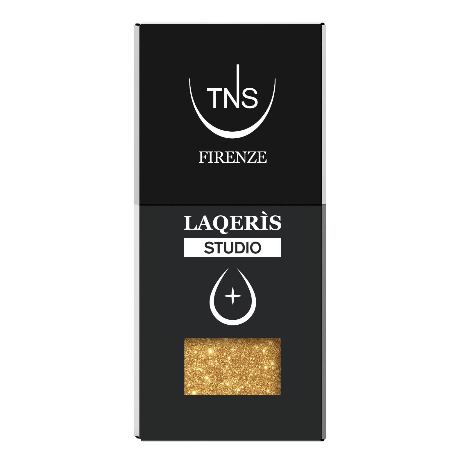 Semipermanenter Nagellack Glitter Gold Gold Laqerìs Studio TNS 10 ml