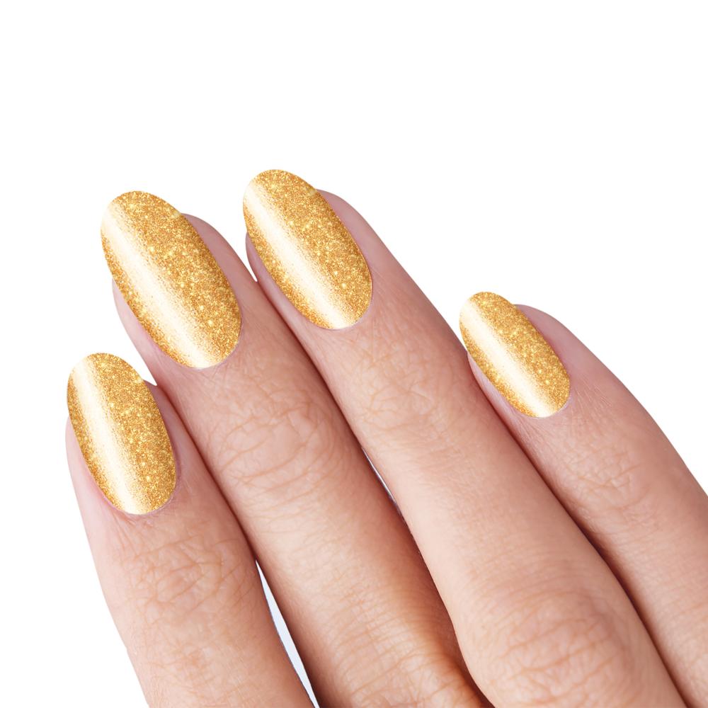 Semipermanenter Nagellack Glitter Gold Gold Laqerìs Studio TNS 10 ml