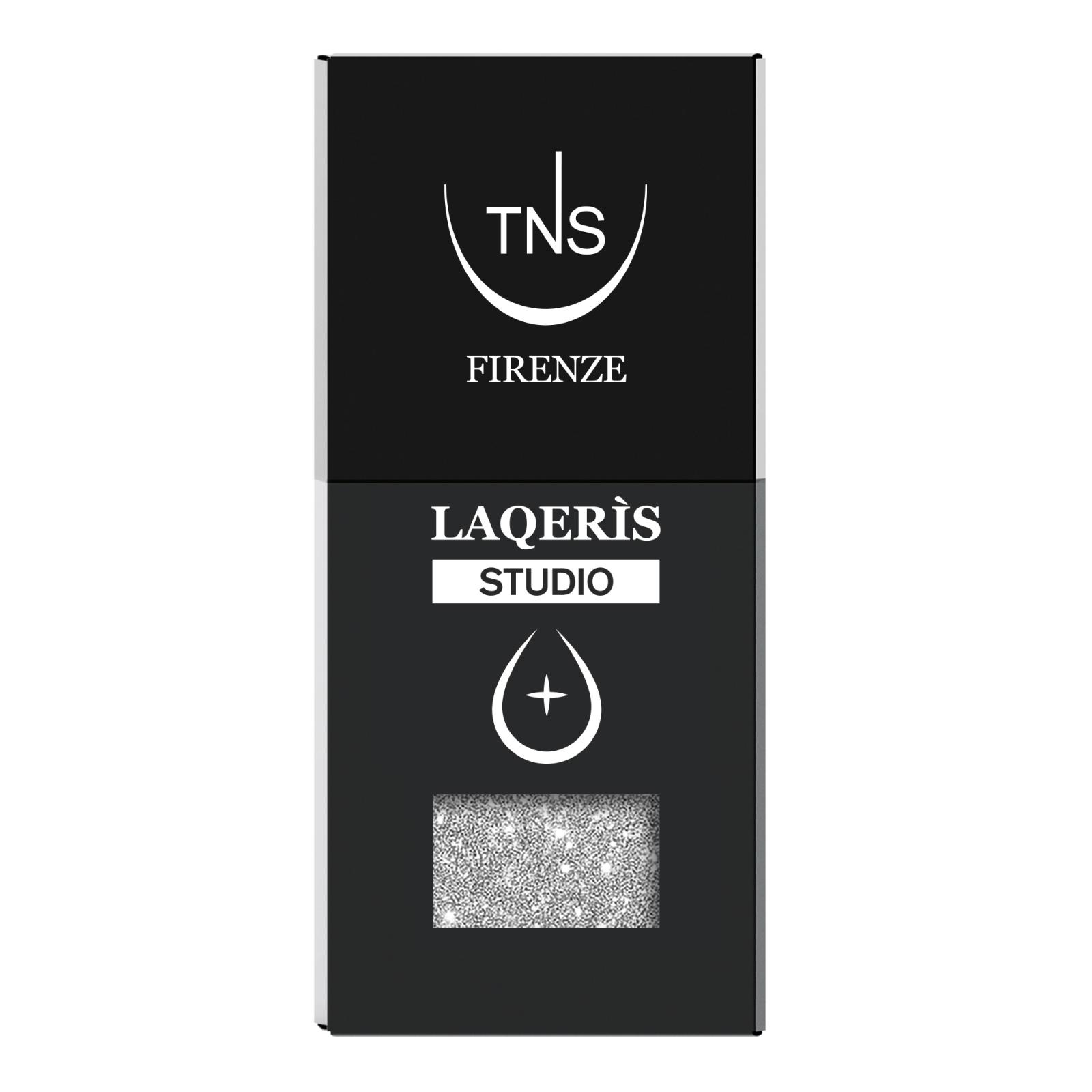 Semipermanenter Nagellack Glitter Silver Silber Laqerìs Studio TNS 10 ml