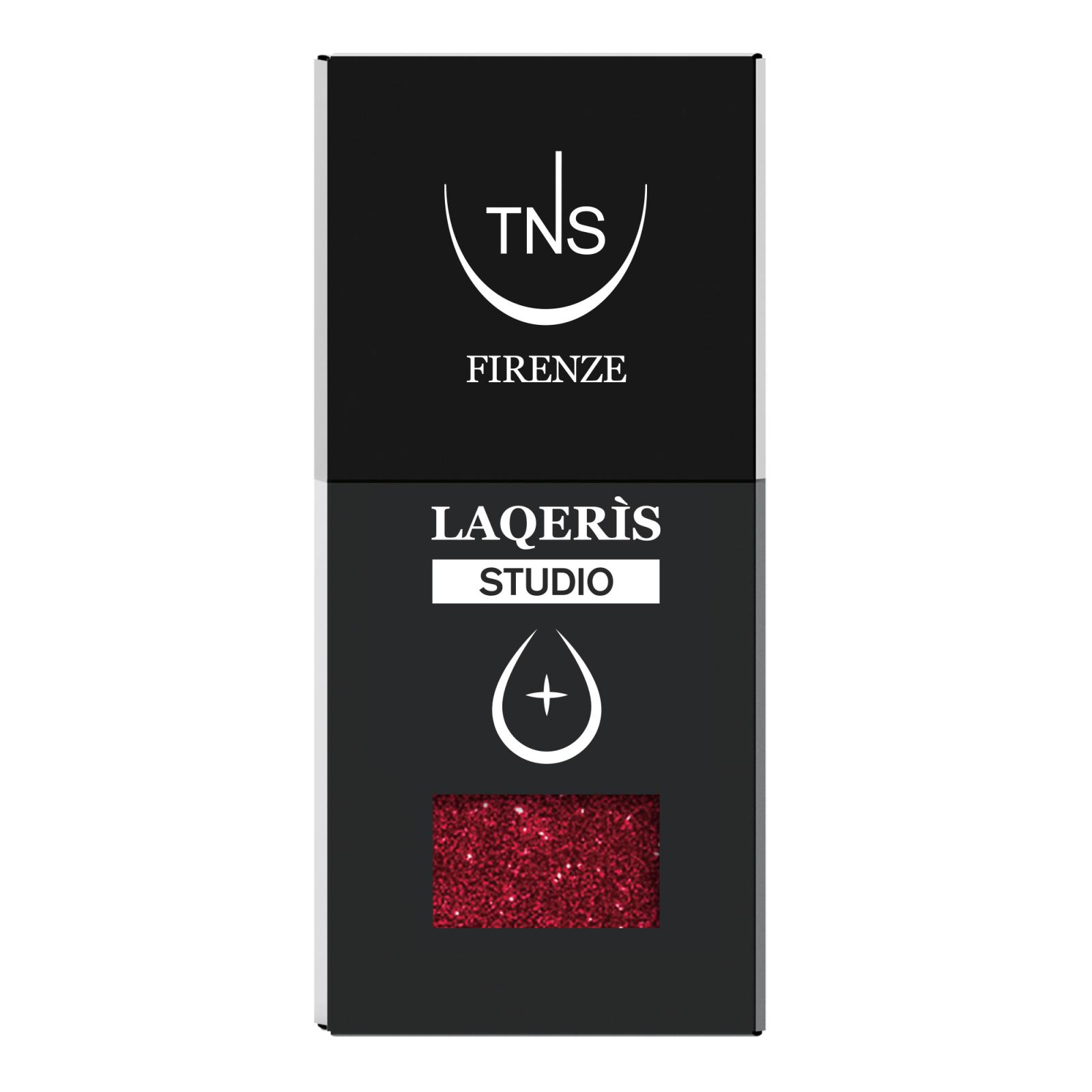 Smalto semipermanente Glitter Red rosso Laqerìs Studio TNS 10 ml