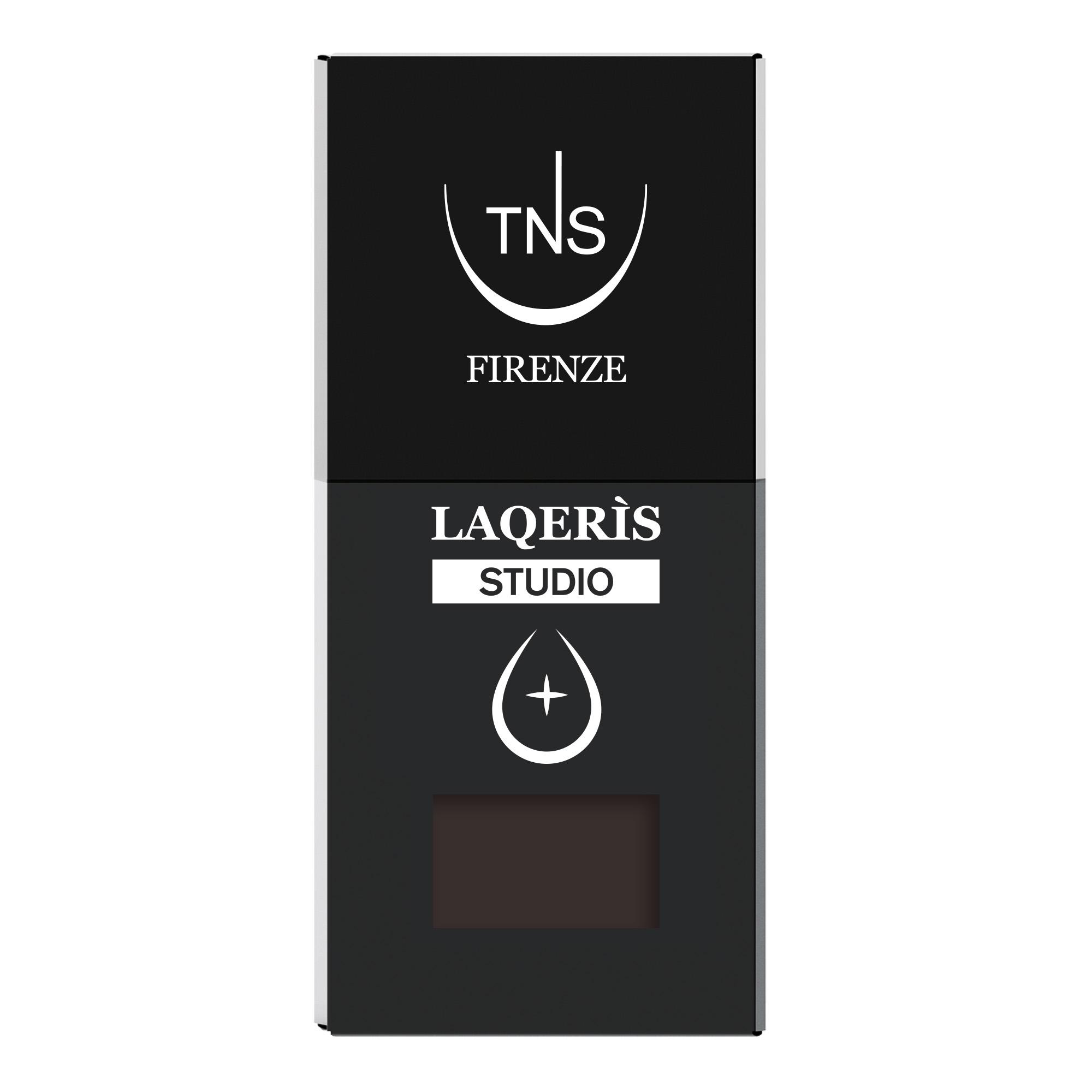 Laqerìs Studio TNS semi-permanent nail polish in dark brown rock, 10 ml