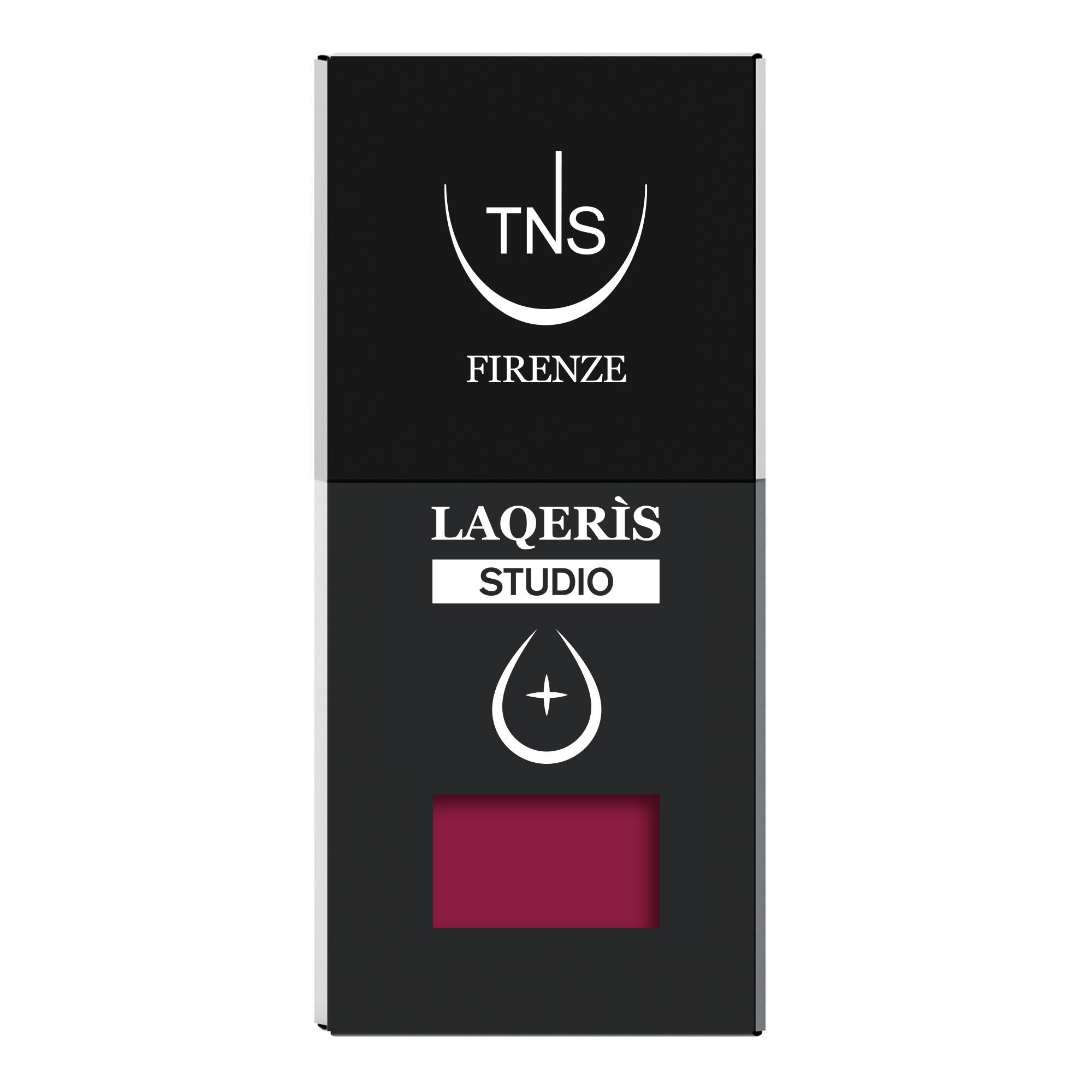 Vain semi-permanent nail polish in burgundy red Laqerìs Studio TNS 10 ml