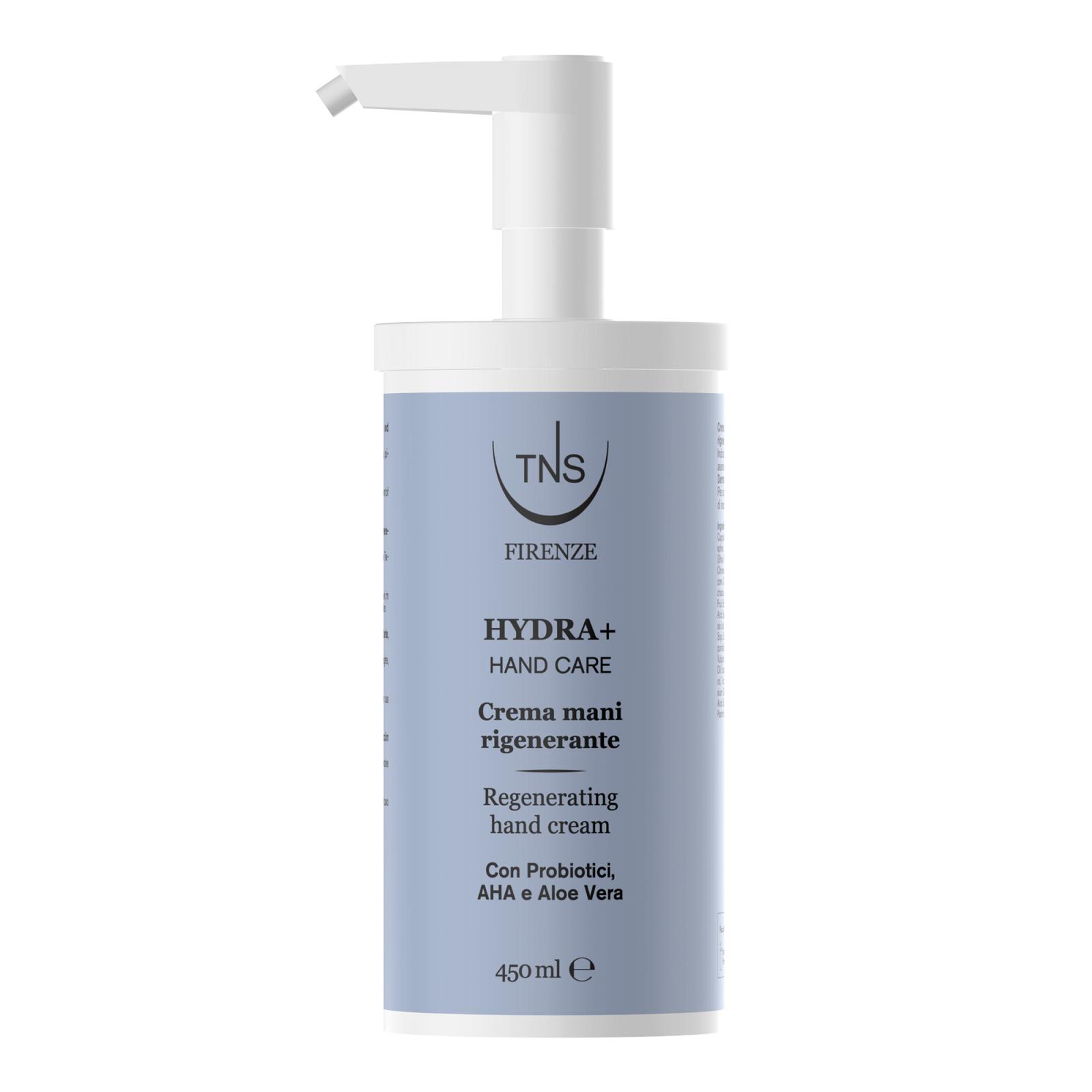 Crema de manos hidratante y regeneradora Hydra+ TNS 450 ml