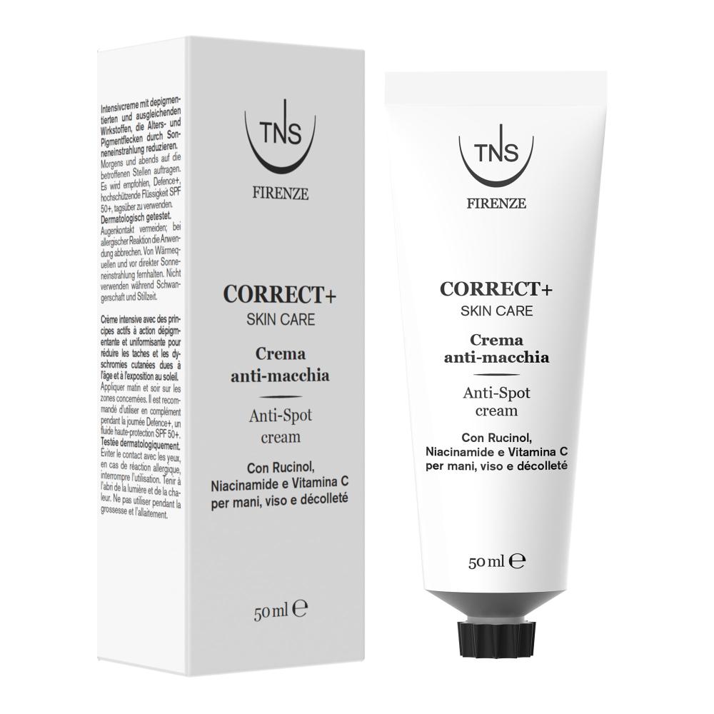 Crema antimanchas para manos y rostro Correct+ TNS 50 ml