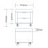 Galaxy multi-purpose stool for pedicure and manicure with two drawers