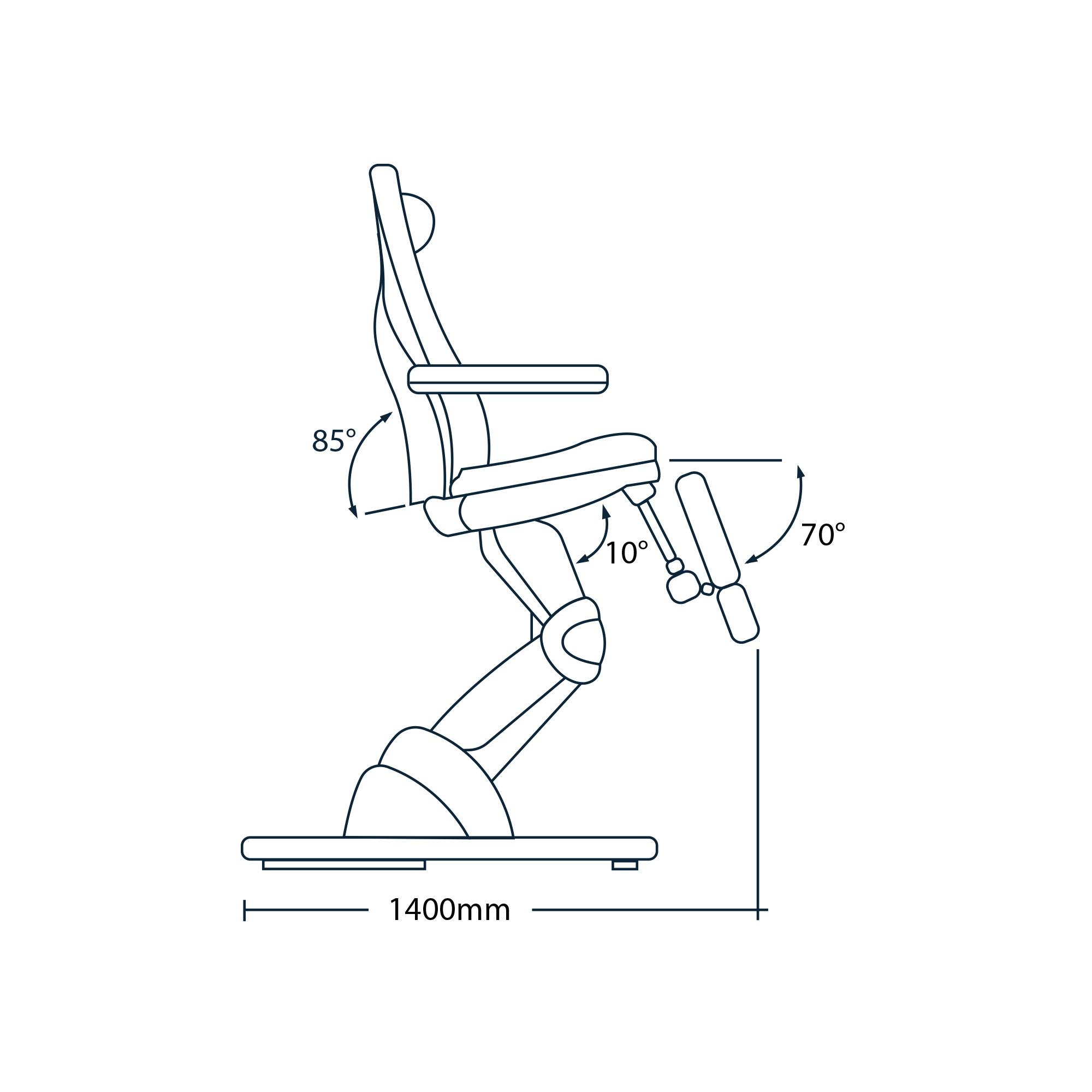 Infinity Motion elektrischer Fußpflegestuhl mit 3 Motoren