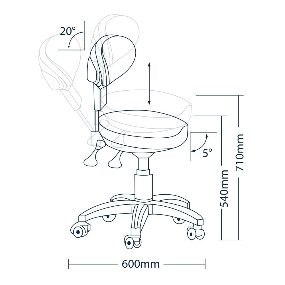 Siège professionnel ergonomique Moon