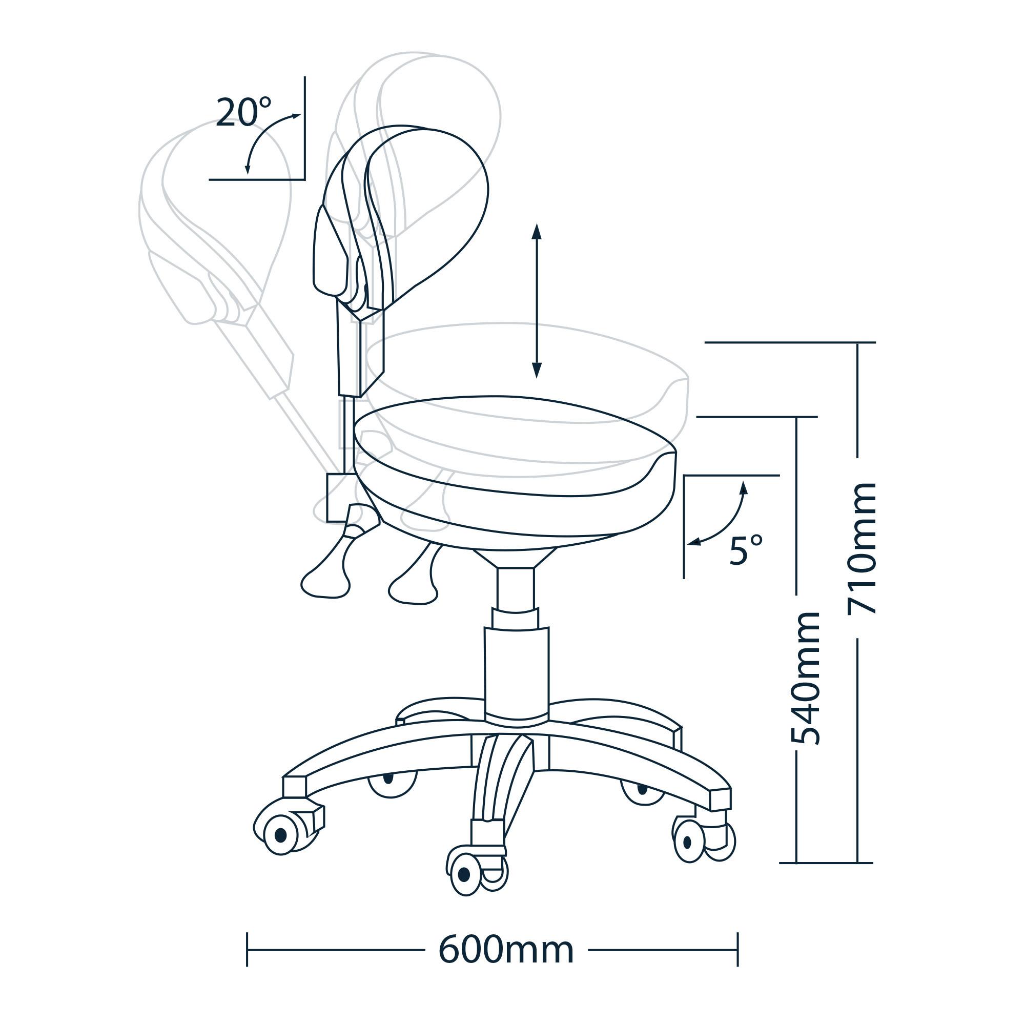 Ergonomischer Profi-Stuhl „Moon“