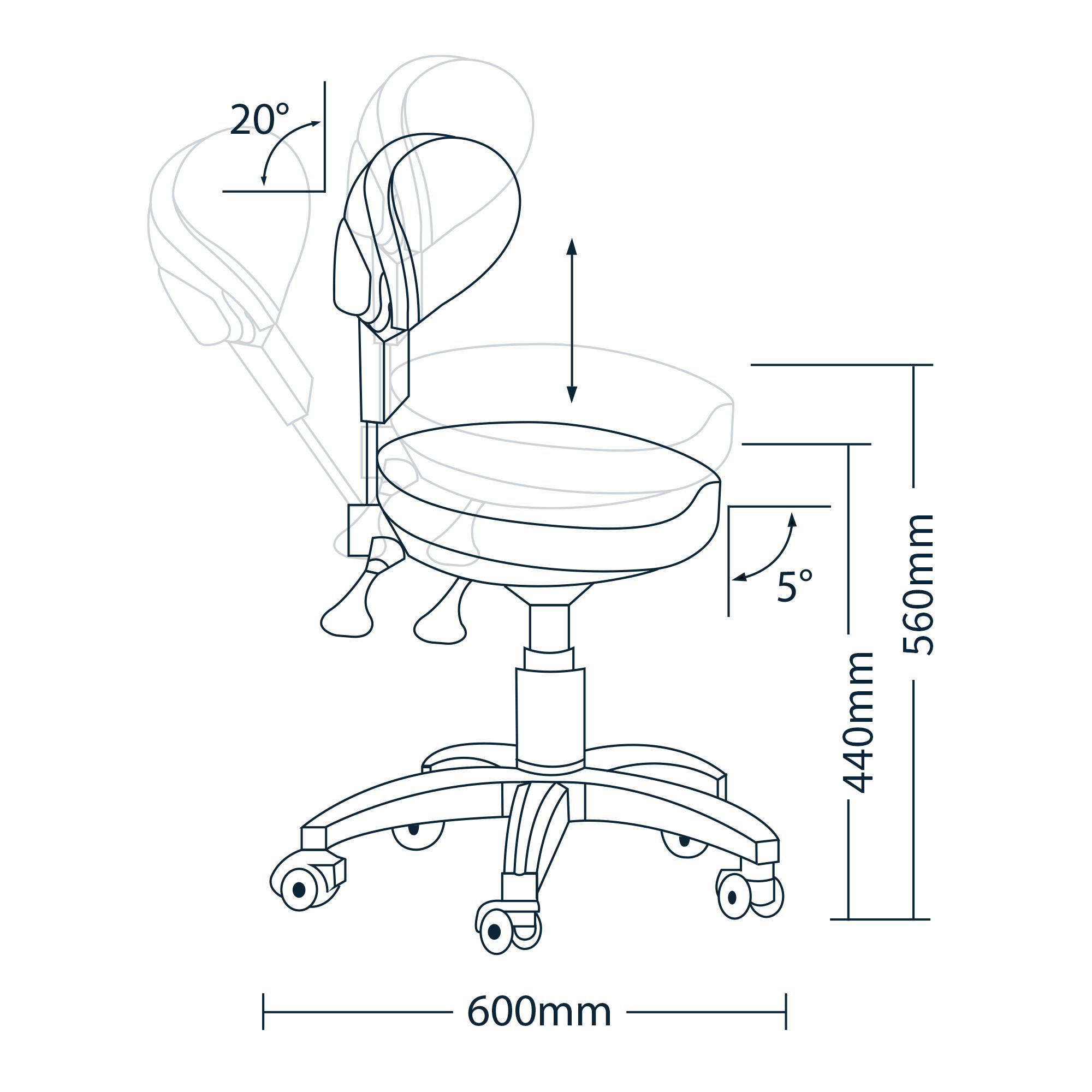 Ergonomischer Profi-Stuhl „Moon“