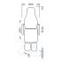 Penta 1-motor electric reclining foot care chair with pedal