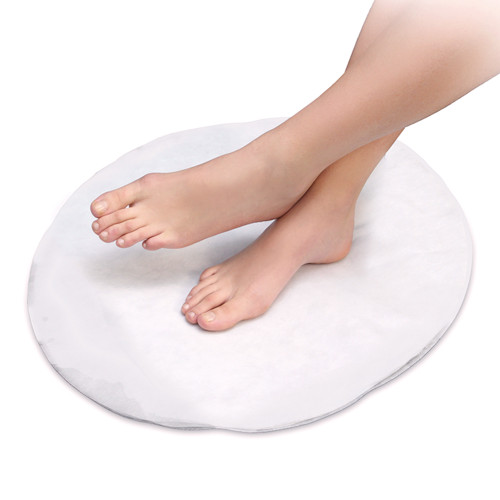 Disposable round non-woven foot rug 100 pcs