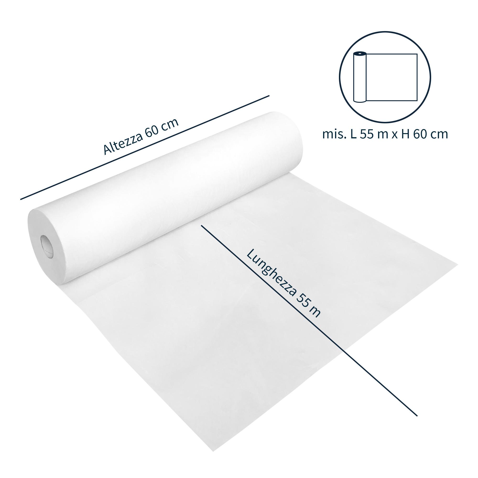 Cellulose disposable cover sheet for massage bed 60 cm x 55 m 6 pcs