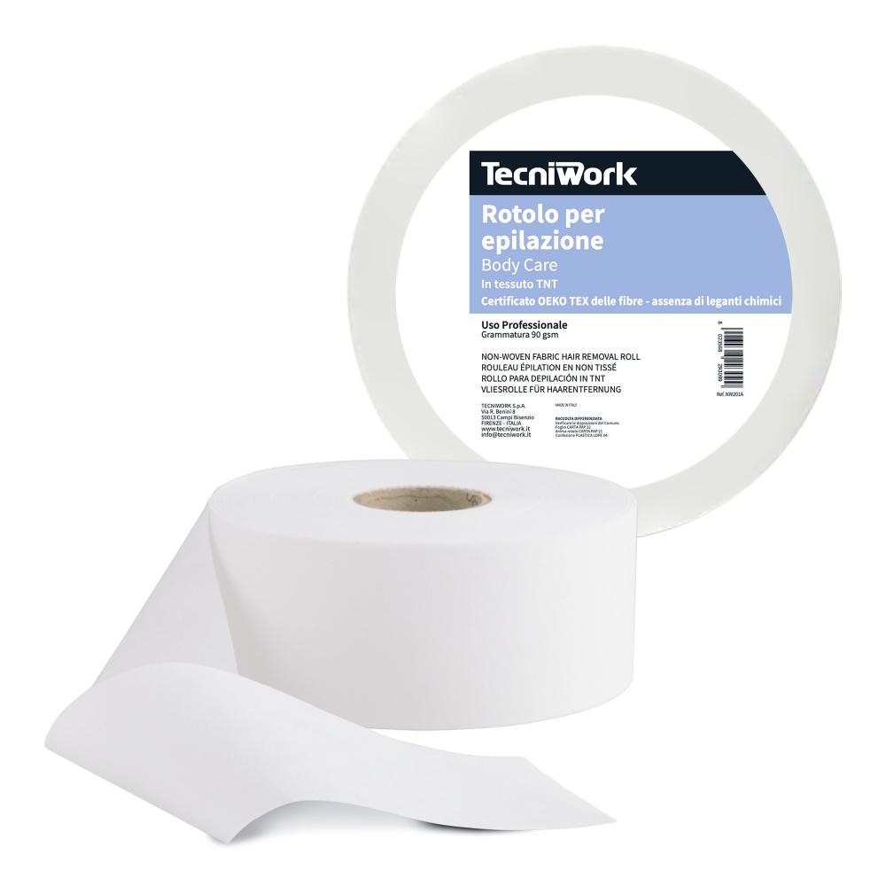 Roll of non-woven fabric strips for professional hair removal, 90 gsm