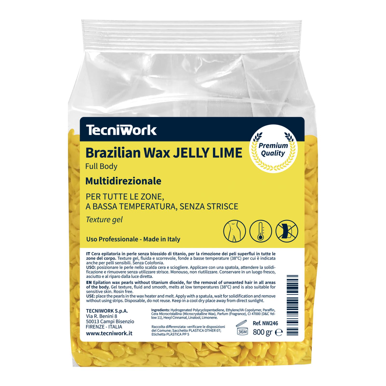 Brazilian Wax Jelly Lime streifenfreies Wachs 800 g 1 St.