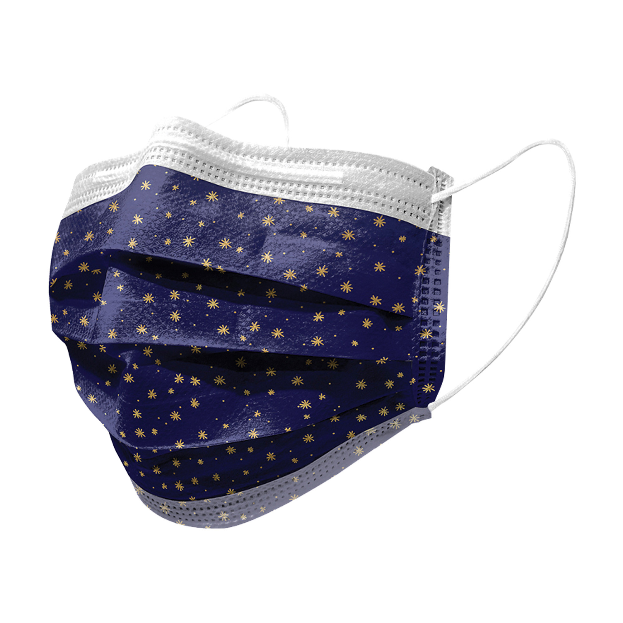 Masque chirurgical à usage unique en tissu non-tissé 3 couches Fantasia Stars 10 pc