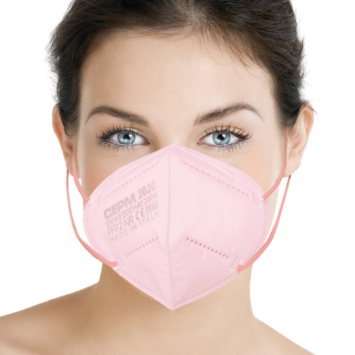 FFP2 disposable filter mask, 5-layer Pink 20 pcs