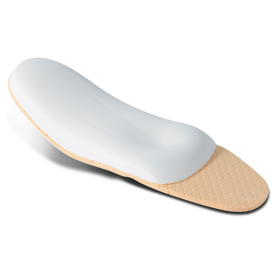 Halbfertiges EVA HD Fußbett mit Rückensteg für Frauen Beige Größe 40 1 Paar