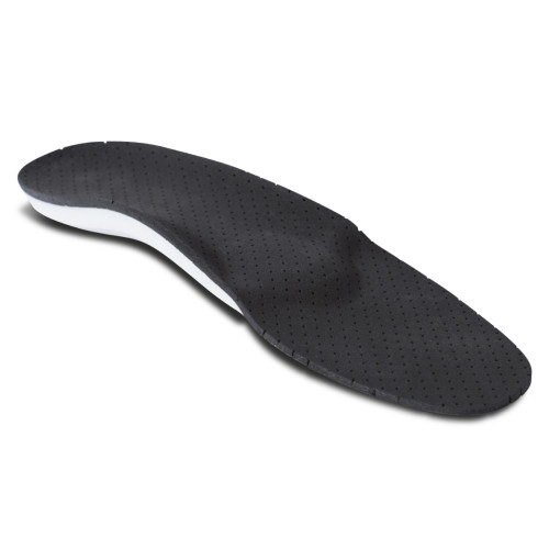 Herren Semi-Low-Profile EVA HD Fußbett mit rückwärtigem Steg Schwarz Größe 40 1 Paar