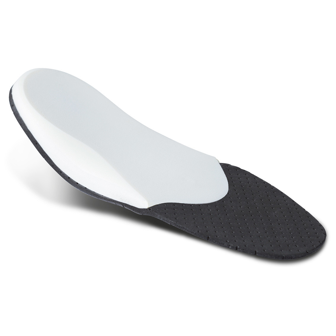 Herren Semi-Low-Profile EVA HD Fußbett mit rückwärtigem Steg Schwarz Größe 45 1 Paar