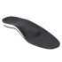 Damen EVA HD Semi-Low-Profile Fußbett mit Drop Schwarz Größe 38 1 Paar