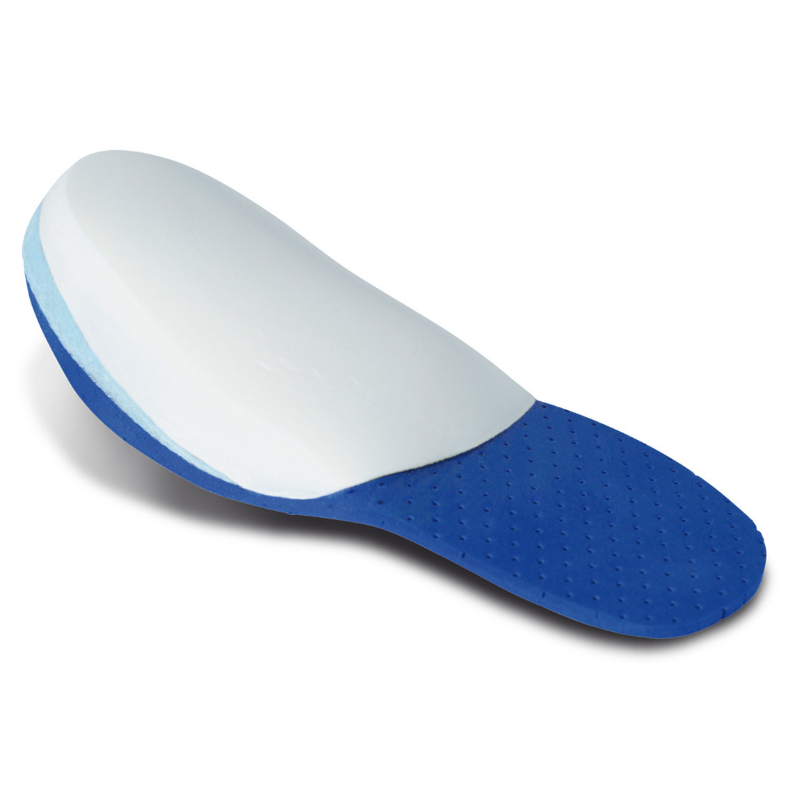 Halbfertiges Fußbett mit 3/4 EVA HD Wrap-Around-Boden zum Absenken KIDS Blau Größe 22 1 Paar