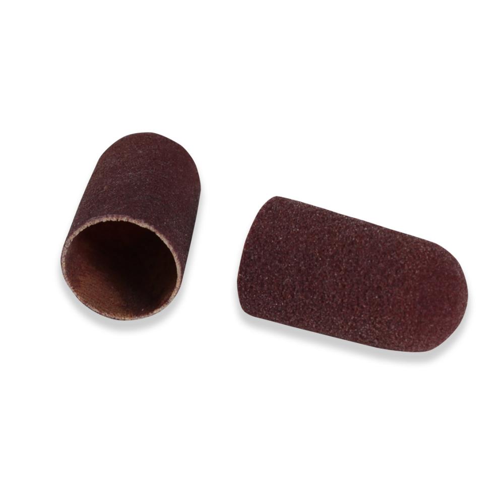 Fine grit emery caps #150 for cleaning machine 10 pcs.
