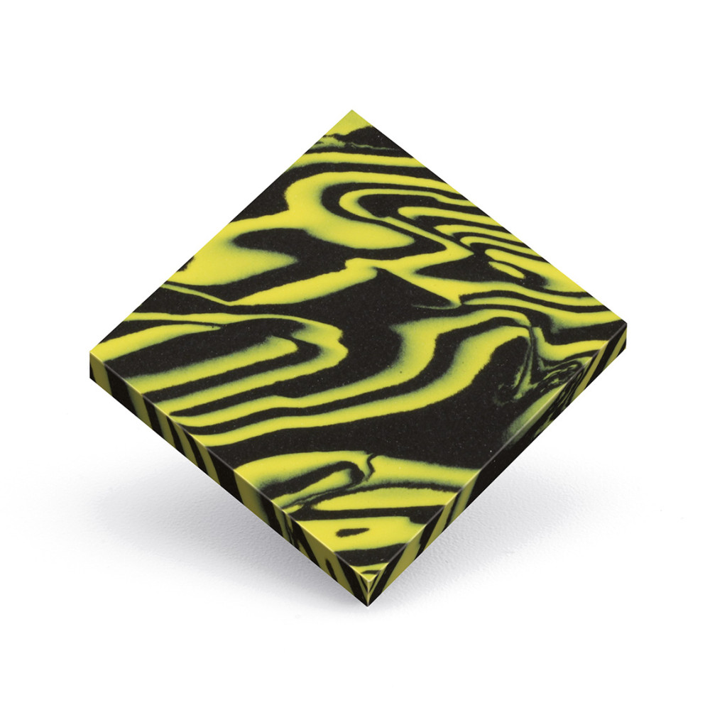 Master PE + EVA 8 mm Shore 30 densité 200 plaque de 100x105 cm Jaune/Noir