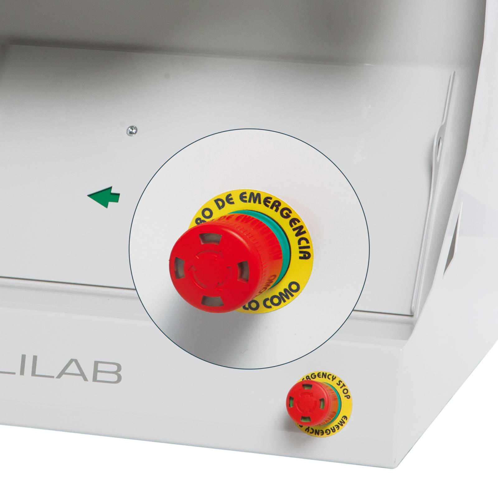 Pulidora de banco con muela pulidora y aspirador Pulilab