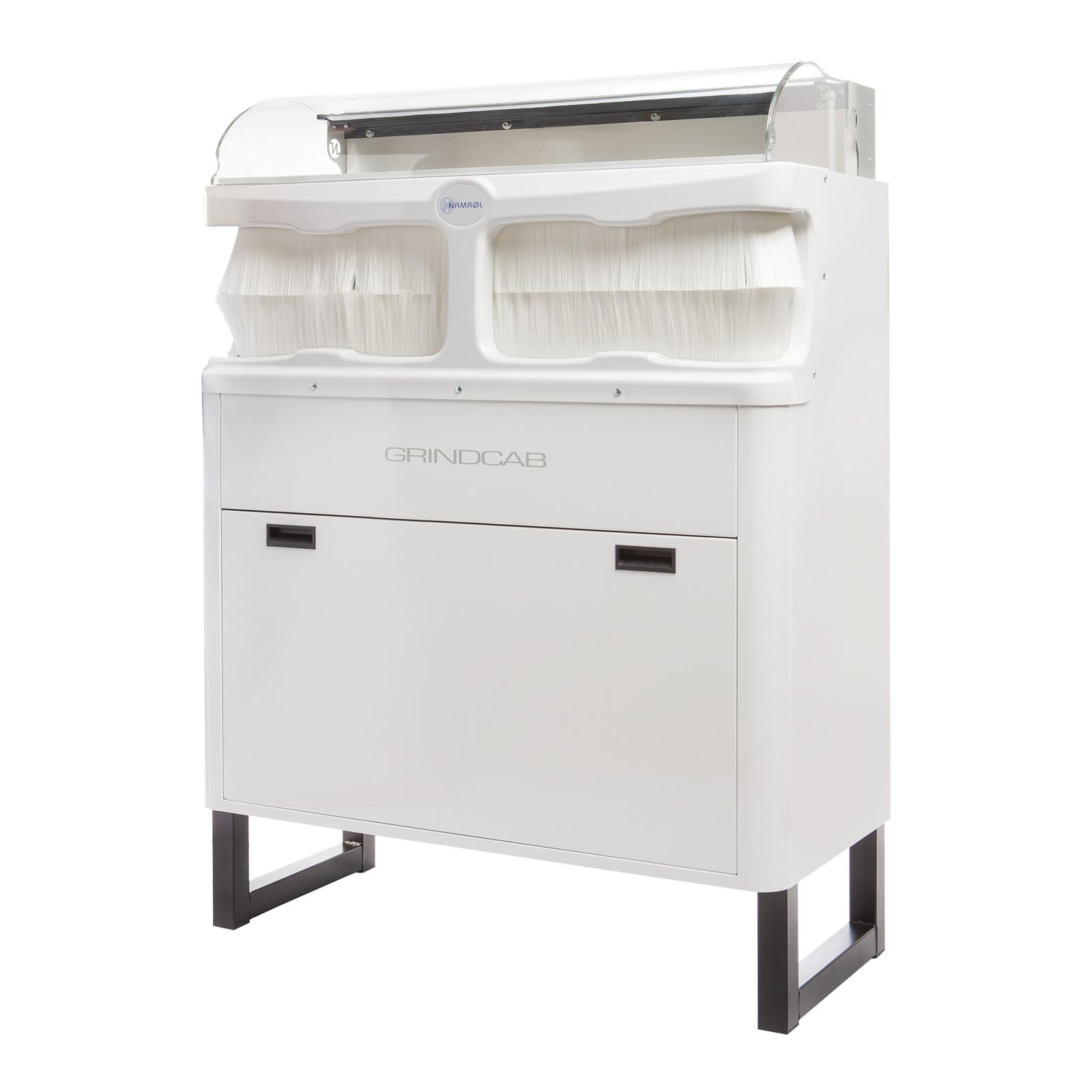 Pulitrice con box di levigatura, luce LED e altezza regolabile Grindcab
